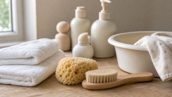 Soins au quotidien : les indispensables pour la toilette de bébé