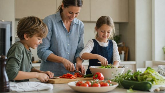 Cuisine en famille : comment impliquer les enfants étape par étape