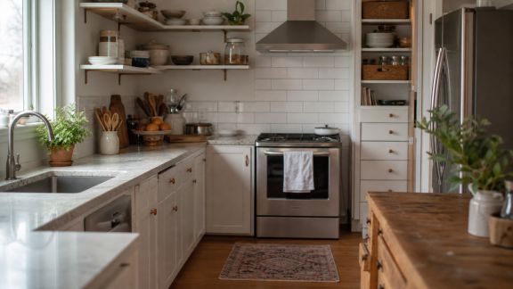 Optimiser le rangement dans une petite cuisine familiale