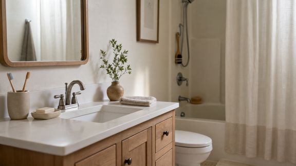 Transformer la salle de bain familiale en zone pratique et ordonnée