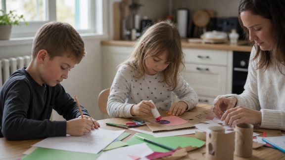 Bricolage familial : 7 idées simples pour occuper un après-midi pluvieux